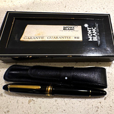 Montblanc Meisterstuck Fountain Pen 14K Nib Gold From West Germany w/ Box Pouch