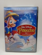 New DVD Walt Disney Pinocchio Platinum Edition 70th Anniversary Bonus Music CD