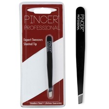 Professional Precision Tweezers for Ingrown Hair, Eye 3.7 x 0.39in, Black/Red