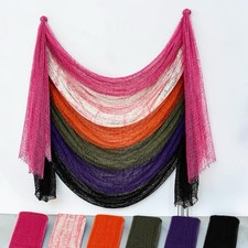 6 Halloween Creepy Cloth Gauze 30"x72" Mixed Colors Black Purple Orange Green