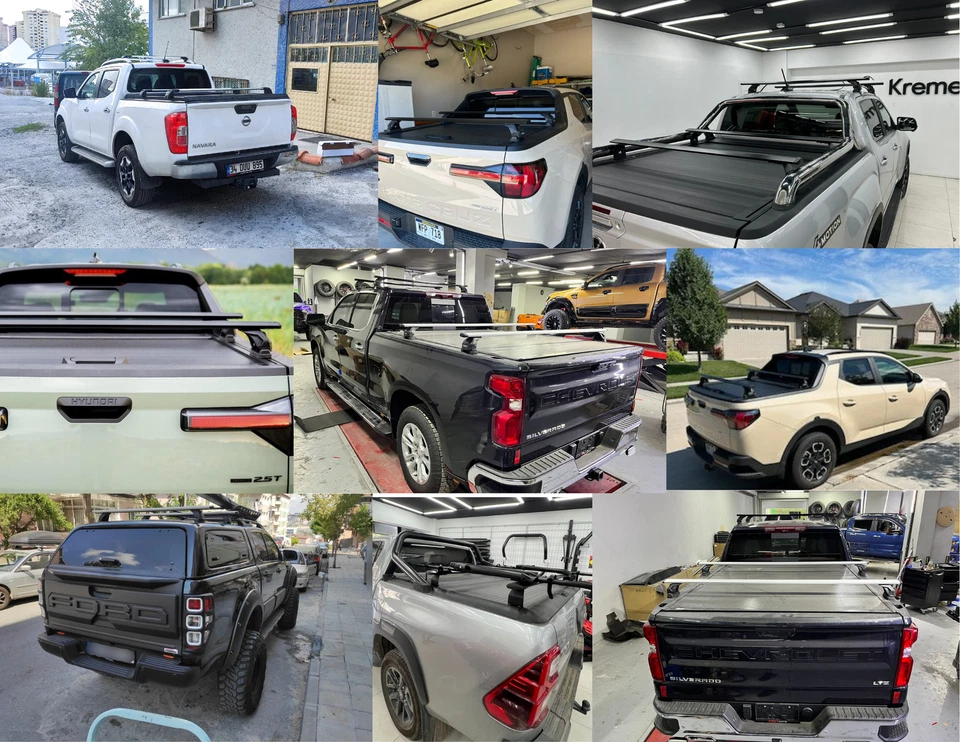 Barras transversales de aluminio negras para GMC Canyon 2004-up Foto 4 de 4