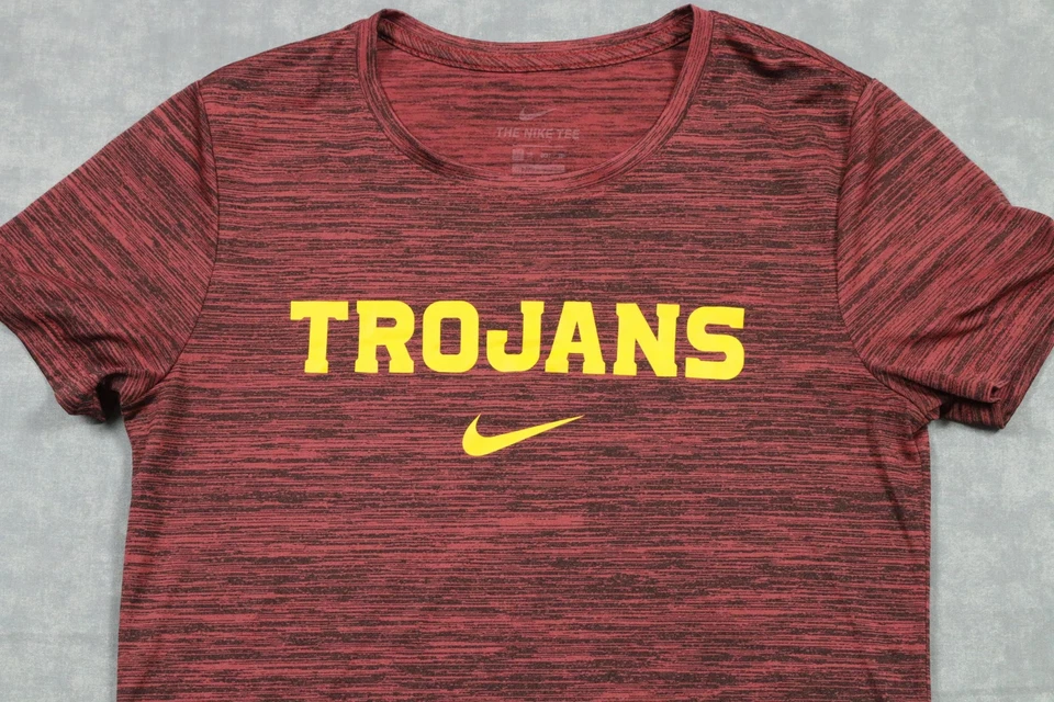 USC Trojans Shirt Womens XS Maroon NCAA College Basketball Nike Dri Fit Tee Top - Image 2 of 4