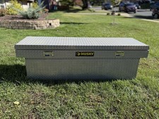 Husky Diamond Plate Aluminum Full Size Truck Tool Box With Keys Crossover Style