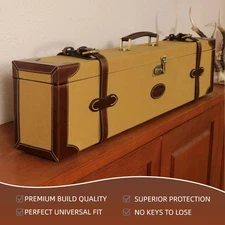 TOURBON Shotgun Motorcase Hard Case Firearm Safe Storage O/U SXS Box Cabinet USA
