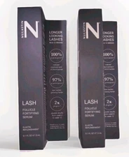 NIB 2pc Full Size NULASTIN Lash Follicle Fortify Serum Grow Eyelash NEW $84! NEW