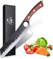 Kochmesser Profi KüChenmesser Carbon Edelstahl Extra Scharf Ergonomischer Griff