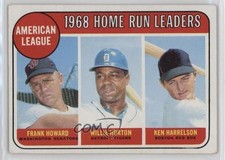 1969 Topps League Leaders Frank Howard Willie Horton Ken Harrelson #5 0w7