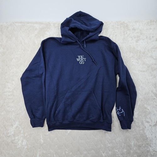 Sudadera con capucha Dermot Kennedy para hombre mediana azul marino You Wont Go Lonely Tour Signature - Imagen 2 de 6