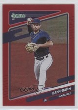 2021 Panini Donruss Variation Holo Red Brandon Lowe (Bamm-Bamm) #155 1b8