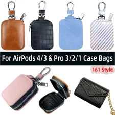 Leather Protective Case Bag for AirPods 4/3 Pro 3/2/1 | Shockproof Stylish Cover