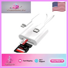 SD Card Reader for Quick Media Transfers   USB-C  Lightning Compatible