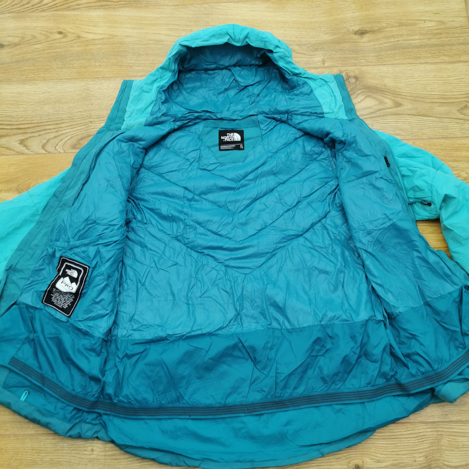 The North Face Pro Project Jacket Womens XL Blue Teal 550 CoreFire Down Goose image 5