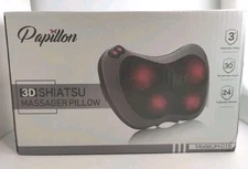 Papillon 3D Shiatsu Massage Pillow with Heat and Vibration