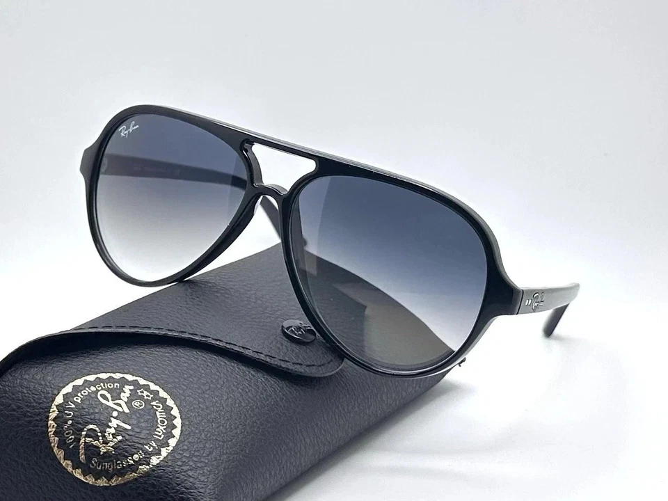 Nuevas gafas de sol Ray-Ban Cats 5000 RB4125 601/32 negras/grises degradadas 59 mm Foto 2 de 3