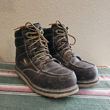 Keen Utility Cincinnati Moc Carbon Toe 6" Brown Leather Boots Mens size 11.5 EE