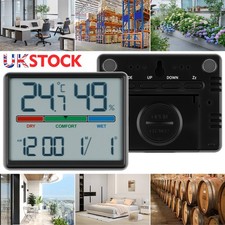 Digital Clock Thermometer Hygrometer LCD Indoor Humidity Meter Monitor Sensor A+