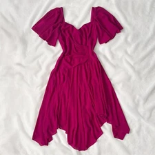 Marina asymmetric flowy dress (fits size M/L)