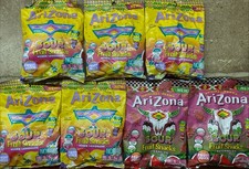 7 BAGS AriZona Sour Fruit Snacks, Mixed Lemonade & Watermelon 5 oz