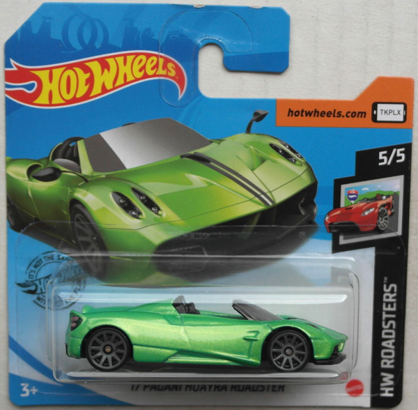 Hot Wheels 2017 Pagani Huayra Roadster GrüNmetallic Neu/Ovp Sportwagen Hw Car 17-image
