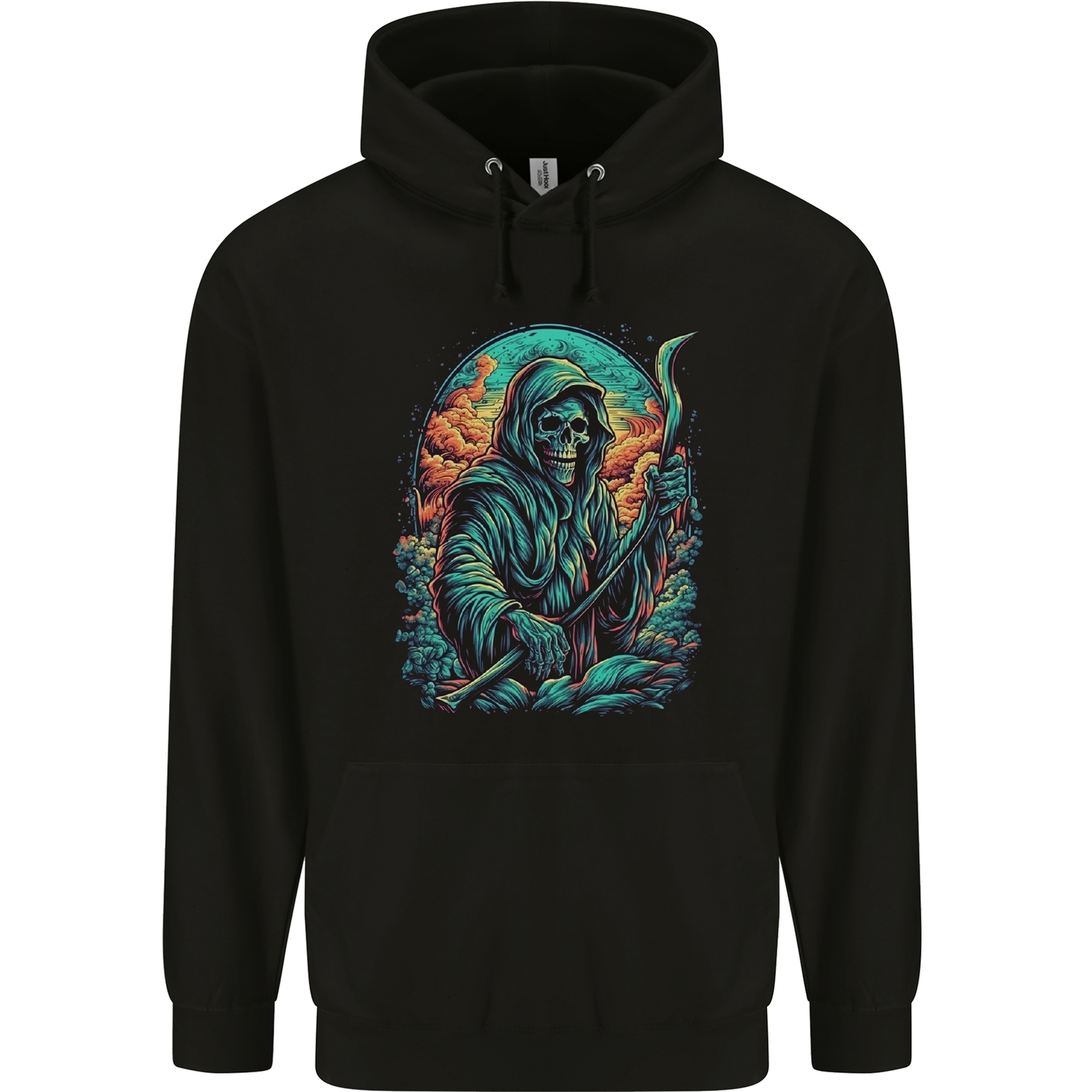 Sweat à Capuche Streetwear – Crâne Tête De Mort, Noir, Polyester, Homme/femme
