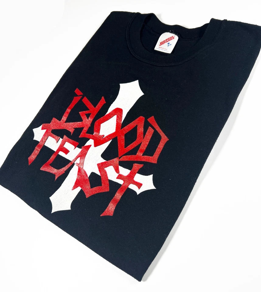 Camiseta Blood Feast "Drink the Blood of Every Corpse" Auténtica 1987 Vintage, M Foto 4 de 4