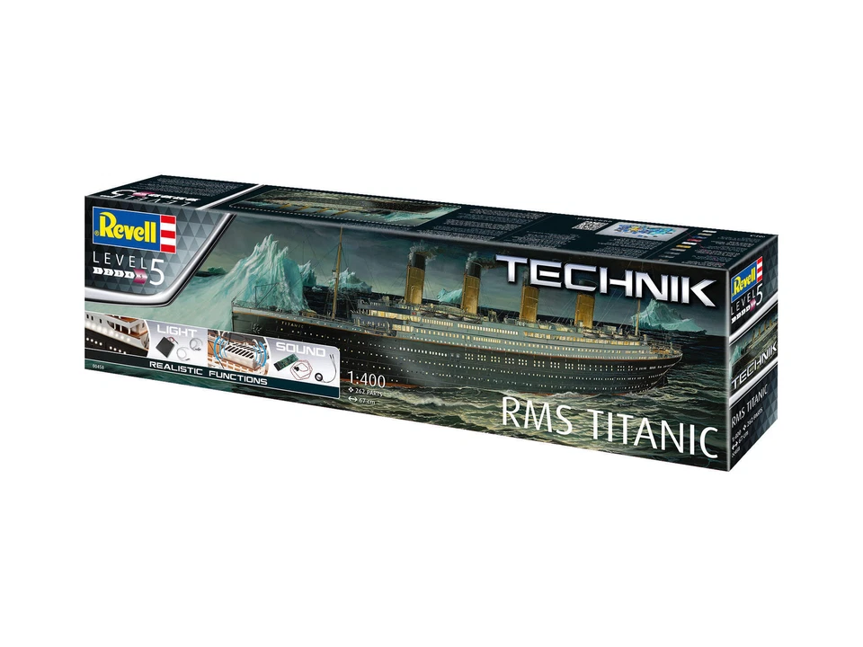 RMS Titanic - Technik Revell Modellbausatz mit Elektronik-Komponenten LED Sound - Bild 3 von 4