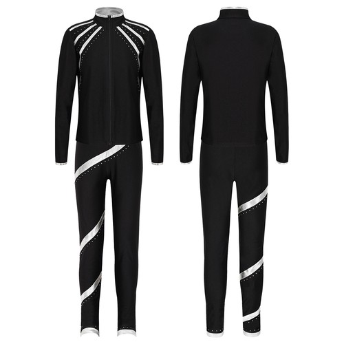 Kids Girls Sports Suit Workout Tracksuit Slim Fit Sweatshirt With Pants Yoga - Picture 19 of 70