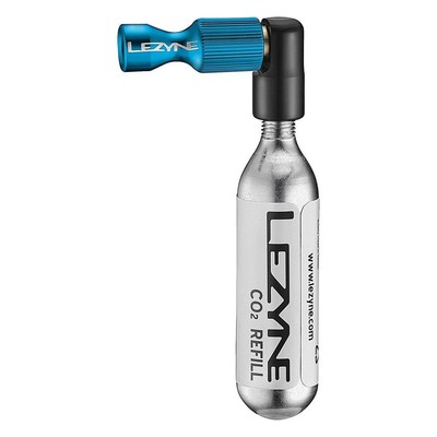 Lezyne CO2 Pumpe Trigger Drive mit 16g Kartusche Blau - Schnelle und kontrollier