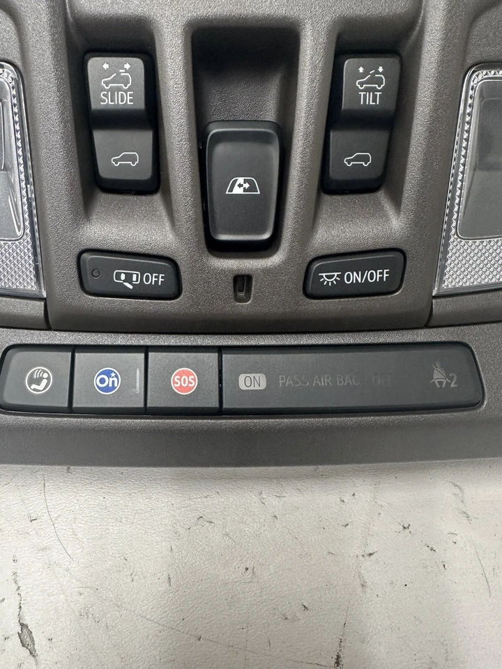 2019 2020 Chevy Silverado GMC Sierra Dark Atmosphere Roof Console 1500 2500 OEM - Image 2 of 4