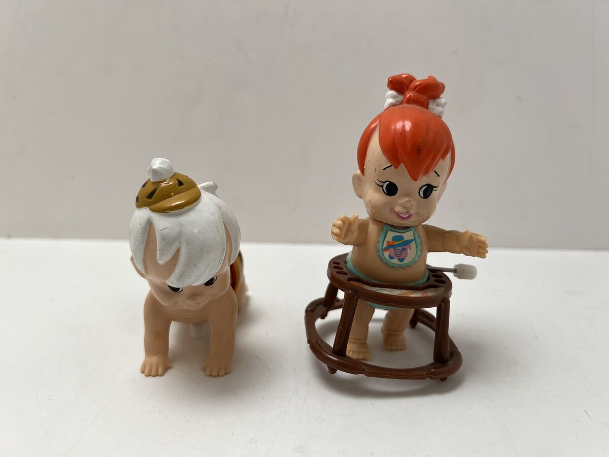 Lot Flintstones Pebbles Bamm-Bamm Wind Up Crawling Toys Lot Flintstones Pebbles Bamm-Bamm Wind Up Crawling Toys