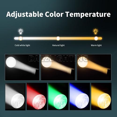 PAIDUN 300W RGBW LEKO Profile Spotlight Warm Cool Light Effect Wedding Theater - Picture 3 of 9