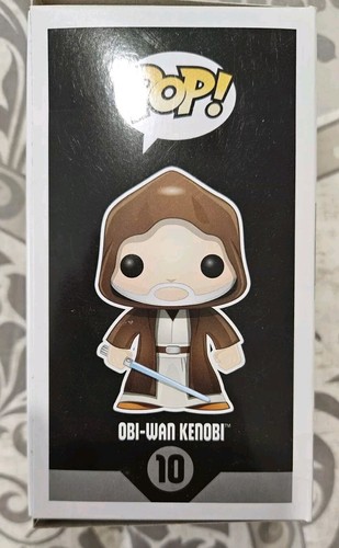 FUNKO POP! VINYL - STAR WARS #10 OBI WAN KENOBI - NEAR MINT , RARE VAULTED 2015 - Picture 2 of 5