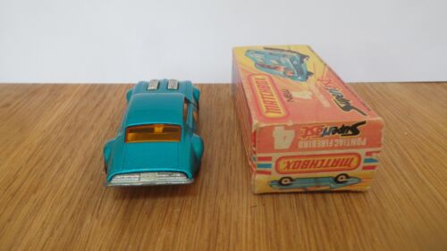 MATCHBOX SUPERFAST NO 4 PONTIAC FIREBIRD BOXED MADE IN ENGLAND - Imagen 4 de 11