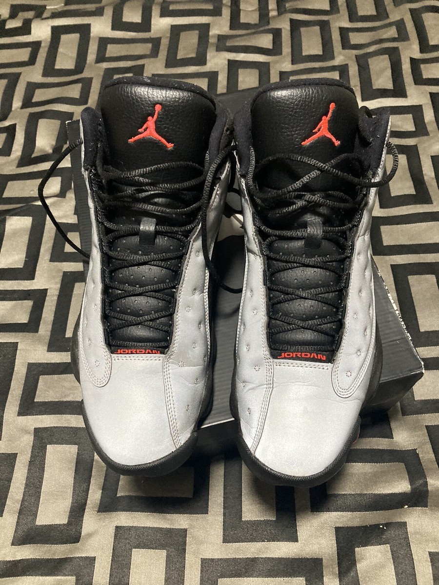 AIR JORDAN 13 XIII RETRO PRM 3M REFLECTIVE SILVER BLACK 696298-023