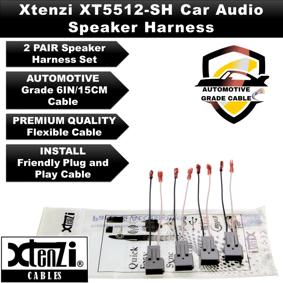 Xtenzi 2 Pair Car Audio Speaker Harness Set for Ford, Mercury, Mazda Vehicles - Image 2 of 4