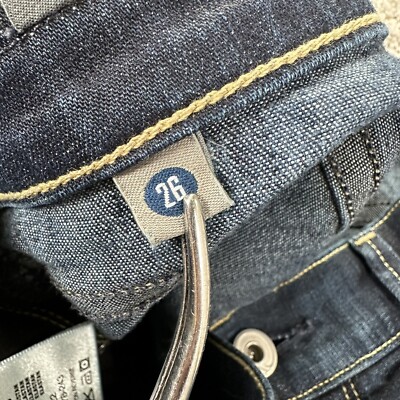 Citizens Of Humanity Jeans 26 Blue Denim Ava Low Rise Straight Raw