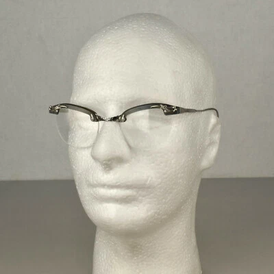 Vintage COC 12K White Gold Filled Acrylic Cat Eye Eyeglasses Spectacles Bifocals - Image 1 of 4