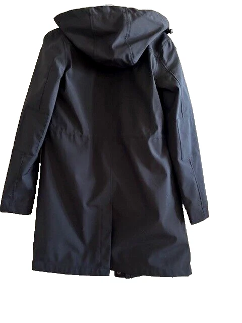 Joe Fresh Mujer Abrigo Ancho y Resistente al Agua con Capucha EE. UU. Talla S/P Foto 3 de 4