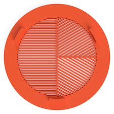 Astrophotography Bahtinov Mask DSLR Lens, Filter Sizes 49-127mm Tabbed - Orange