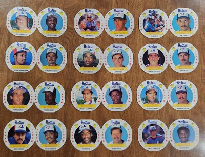 1988 MSA Hostess Baseball Montreal Expos/Toronto Blue Jays 24 Disc Set 12 Panels