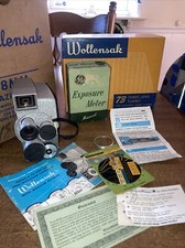 WOLLENSAK MODEL 73, 8MM MOVIE CAMERA TURRET LENS IN CASE VINTAGE Very Good