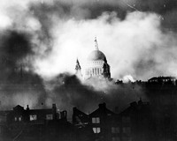 11x14 World War Ii Photo: Saint St. Paul's Cathedral During London Raid 11x14 World War Ii Photo: Saint St. Paul's Cathedral During London Raid
