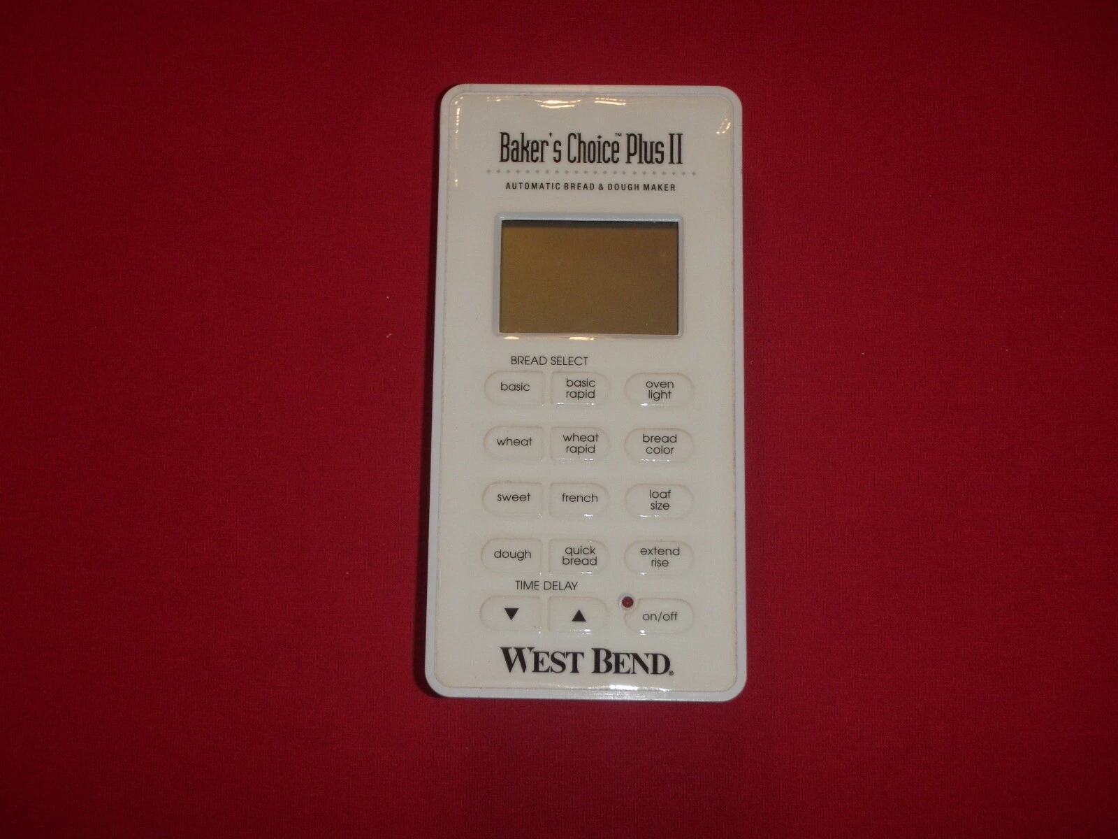 West Bend Bread Maker Control Panel & Power Control Board for Model 41091R