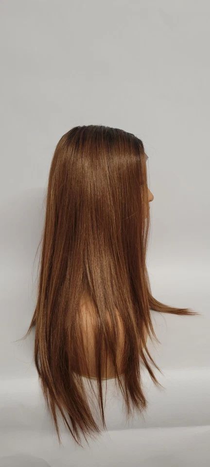 LACE FRONT LONG BOB WIG OMBRE BLACK ROOT AUBURN FREE POSITION BOBBI BOSS TT1B30 - Image 3 of 4