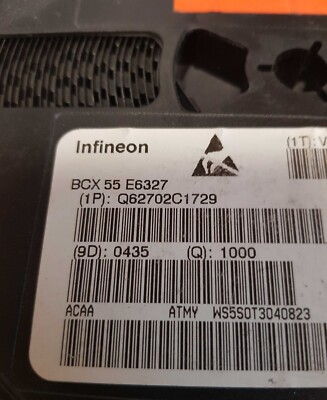 BCX55 E6327 || Infineon || NEW & SOT89 ORIGINAL ||  50 pcs