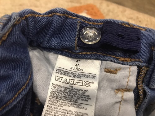 Old Navy Toddler 4T 360 Stretch Rockstar Blue Jean Jeggings. #211 - Picture 4 of 5