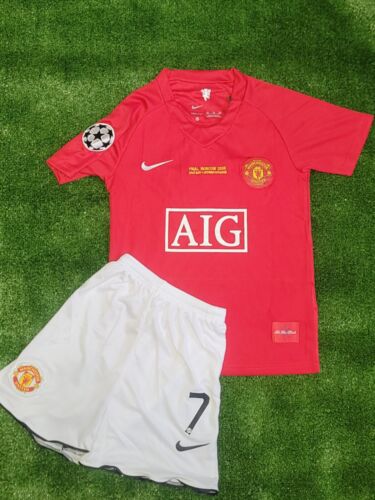 Cristiano Ronaldo #7 Manchester United 2007/2008 Retro Heimtrikot Kinder - Bild 8 von 10