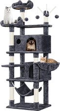 Cat Tree, 67In Cat Tower for Indoor Cats, Multi-Level Cat Condos with 3 Removabl