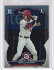 2023 Bowman Draft 1st - Chrome Marcus Brown #BDC-26 