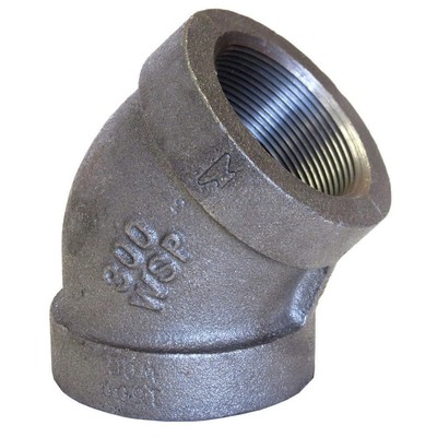 ANVIL 0310511605 45 Elbow, Malleable Iron, 2 in, FNPT 12G036